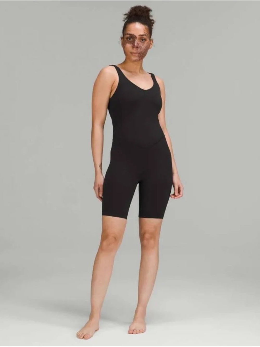 lululemon athletica Black Athletic Unitard Romper - Picture 3 of 7